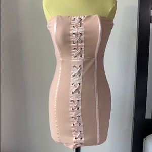 Rosey/blush pink bodycon dress